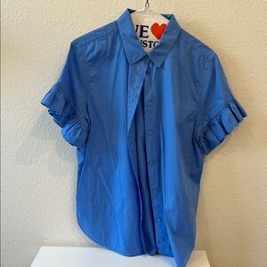 J. Crew Bright Blue Casual Button Down Shirt